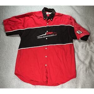 Dale Earnhardt Jr Shirt Mens Large Button Up Colorblock Logo Number 8 Short
